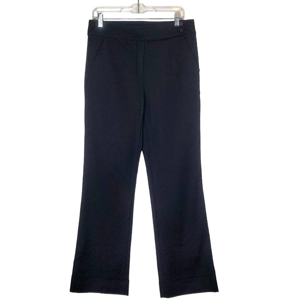 Robert Rodriguez Dress Pants Waist 31 Wideleg Trousers Black Career Office